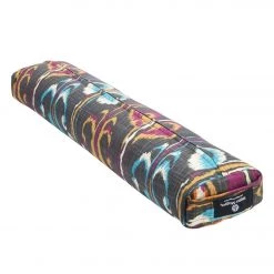 YOGA MATS & PROPS Hugger Mugger Pranayama Printed Yoga Bolster Bohemian Ikat
