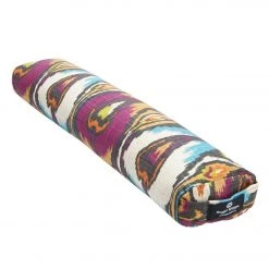 YOGA MATS & PROPS Hugger Mugger Pranayama Printed Yoga Bolster Bohemian Ikat