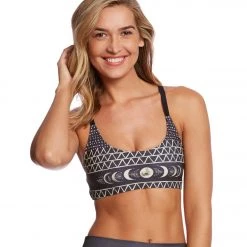 Onzie Graphic Elastic Yoga Sports Bra Las Lunas NEW ARRIVALS