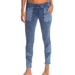 Free People Movement Kyoto Workout Leggings Blue CLOTHING