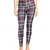 Onzie High Waisted Yoga Leggings Plaid CLOTHING