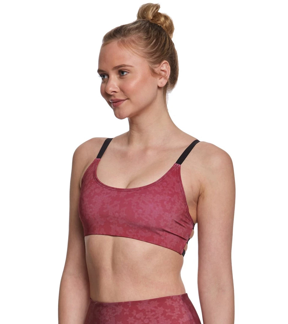 Onzie Graphic Elastic Yoga Sports Bra Burgundy Ombre NEW ARRIVALS 4 Onzie Graphic Elastic Yoga Sports Bra Burgundy Ombre NEW ARRIVALS