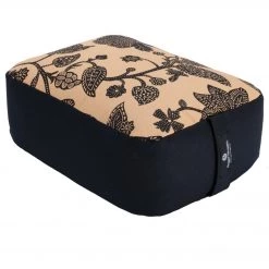 Hugger Mugger Zen Printed Yoga Meditation Cushion Caramel Lotus YOGA MATS & PROPS