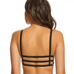 NEW ARRIVALS Onzie Graphic Elastic Yoga Sports Bra Gray Ombre