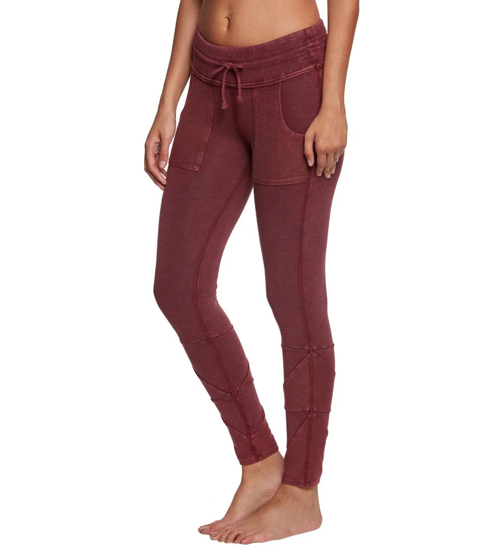 CLOTHING Free People Movement Kyoto Workout Leggings Wine 4 CLOTHING Free People Movement Kyoto Workout Leggings Wine
