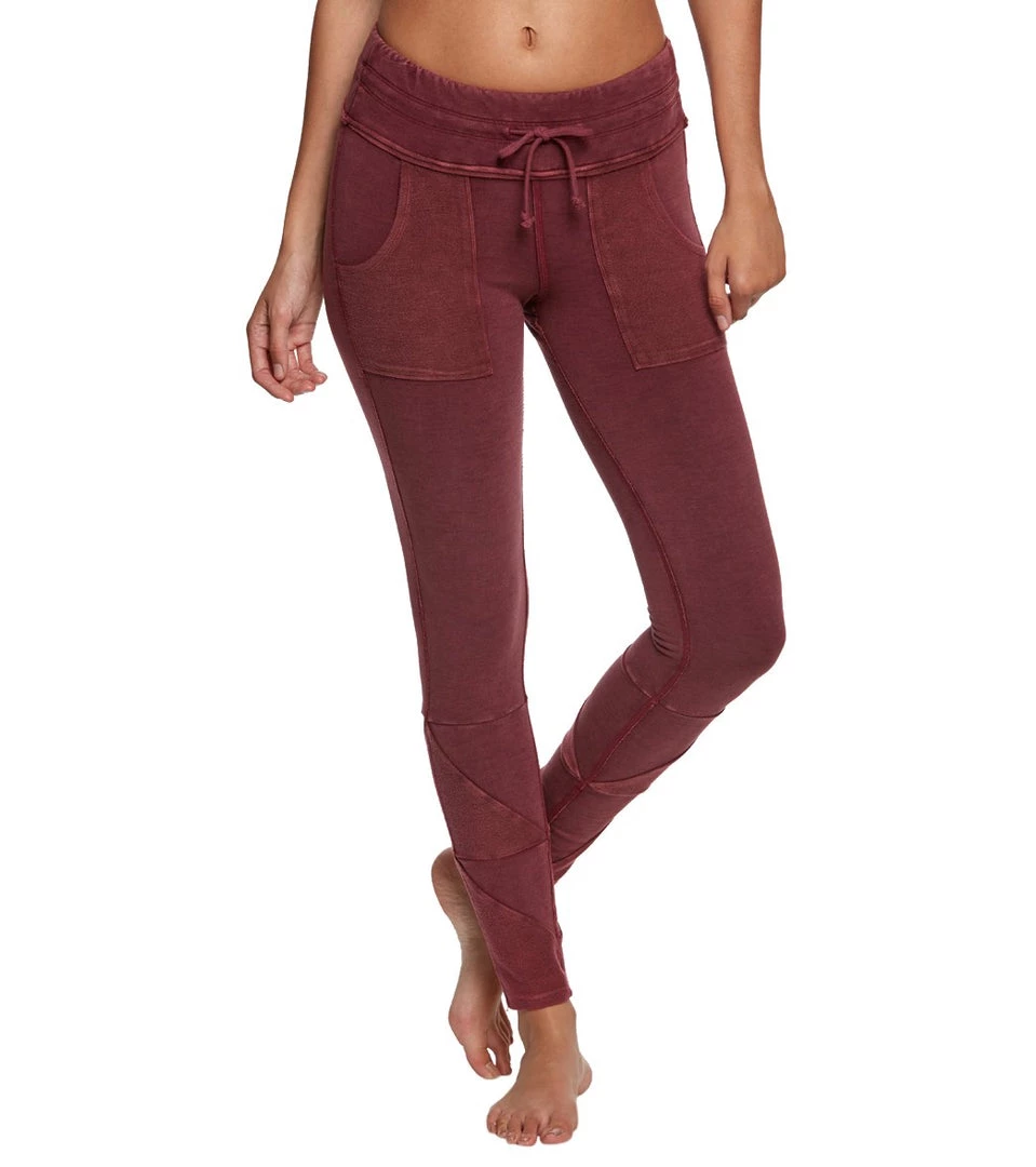 CLOTHING Free People Movement Kyoto Workout Leggings Wine 9 CLOTHING Free People Movement Kyoto Workout Leggings Wine
