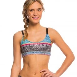 Onzie Graphic Elastic Yoga Sports Bra Indo Mix/Black NEW ARRIVALS