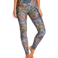 Onzie High Waisted Yoga Leggings Navy Queen