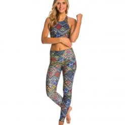 Onzie High Waisted Yoga Leggings Navy Queen 12 Onzie High Waisted Yoga Leggings Navy Queen