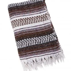 YOGA MATS & PROPS Native Yoga Economy Falsa Mexican Blanket Dark Brown