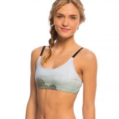 NEW ARRIVALS Onzie Graphic Elastic Yoga Sports Bra Desert Rain/Black