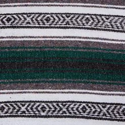 Native Yoga Economy Falsa Mexican Blanket Dark Green 11 Native Yoga Economy Falsa Mexican Blanket Dark Green