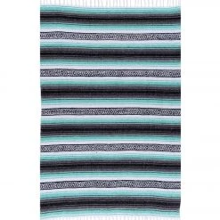 Native Yoga Economy Falsa Mexican Blanket Light Green YOGA MATS & PROPS