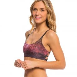 NEW ARRIVALS Onzie Graphic Elastic Yoga Sports Bra Night Falls/Black