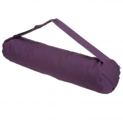 Everyday Yoga Cotton Mat Bag With Inner Pockets Plum
