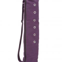 Everyday Yoga Cotton Mat Bag With Inner Pockets Plum