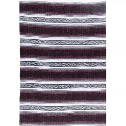 YOGA MATS & PROPS Native Yoga Economy Falsa Mexican Blanket Burgundy