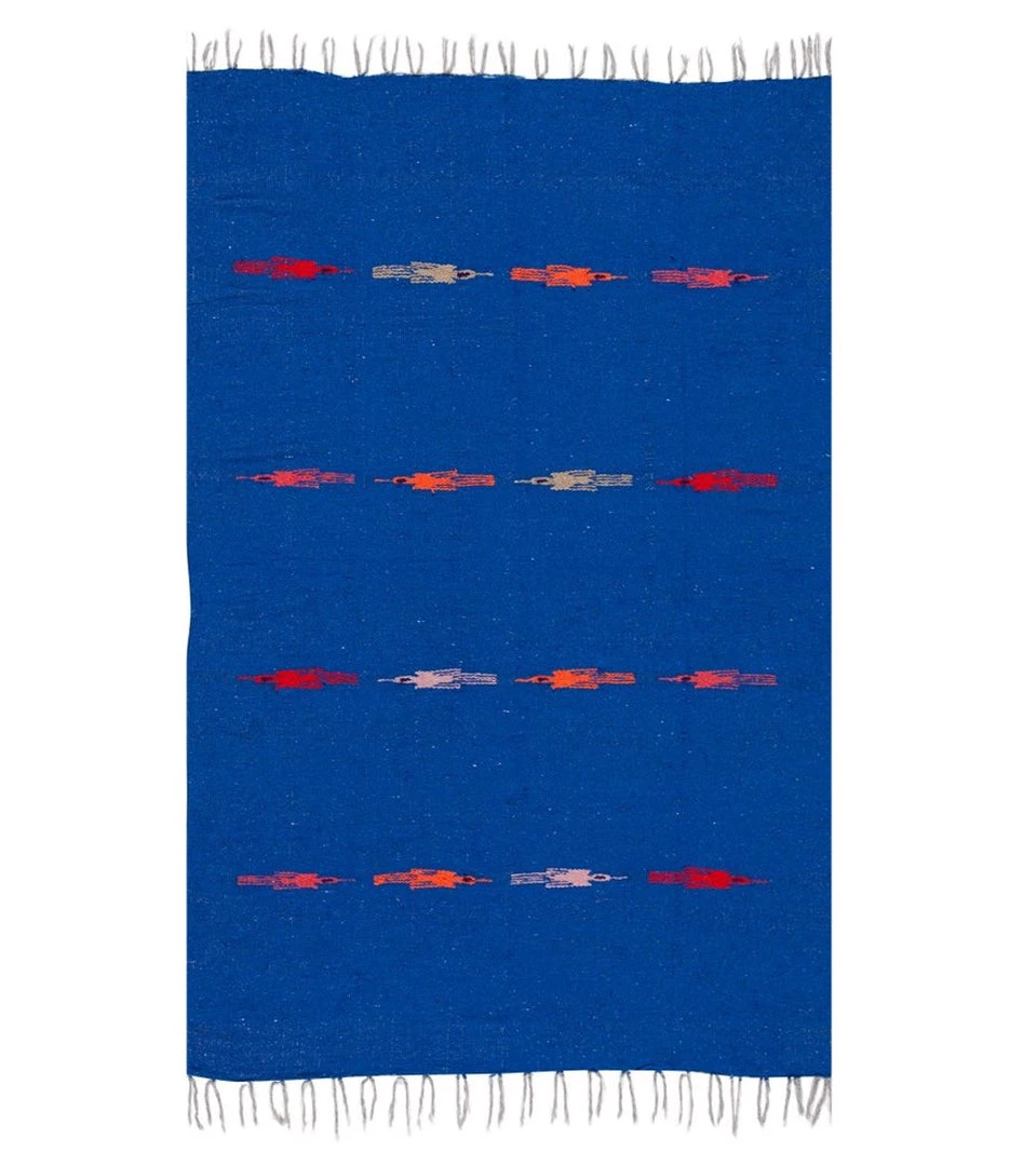 Native Yoga Thunderbird Yoga Blanket Blue YOGA MATS & PROPS 3 Native Yoga Thunderbird Yoga Blanket Blue YOGA MATS & PROPS