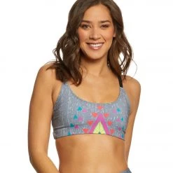 NEW ARRIVALS Onzie Graphic Elastic Yoga Sports Bra Future Primitive