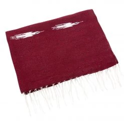Native Yoga Thunderbird Yoga Blanket Burgundy YOGA MATS & PROPS