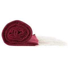 Native Yoga Thunderbird Yoga Blanket Burgundy YOGA MATS & PROPS