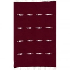 Native Yoga Thunderbird Yoga Blanket Burgundy YOGA MATS & PROPS