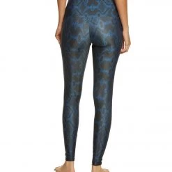 Onzie High Waisted Yoga Leggings Navy Python 11 Onzie High Waisted Yoga Leggings Navy Python