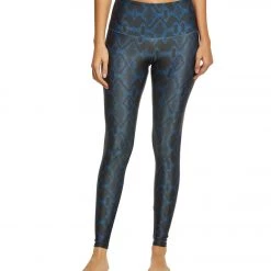 Onzie High Waisted Yoga Leggings Navy Python 15 Onzie High Waisted Yoga Leggings Navy Python