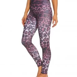 CLOTHING Onzie High Waisted Yoga Leggings Purple Cheetah 10 CLOTHING Onzie High Waisted Yoga Leggings Purple Cheetah