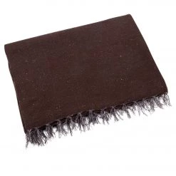 YOGA MATS & PROPS Native Yoga Solid Color Woven Yoga Blanket Brown