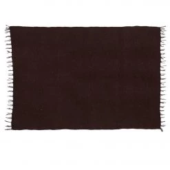 YOGA MATS & PROPS Native Yoga Solid Color Woven Yoga Blanket Brown