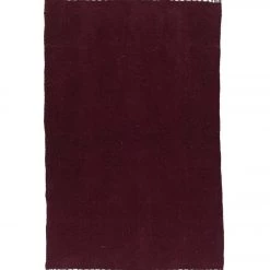 YOGA MATS & PROPS Native Yoga Solid Color Woven Yoga Blanket Burgundy
