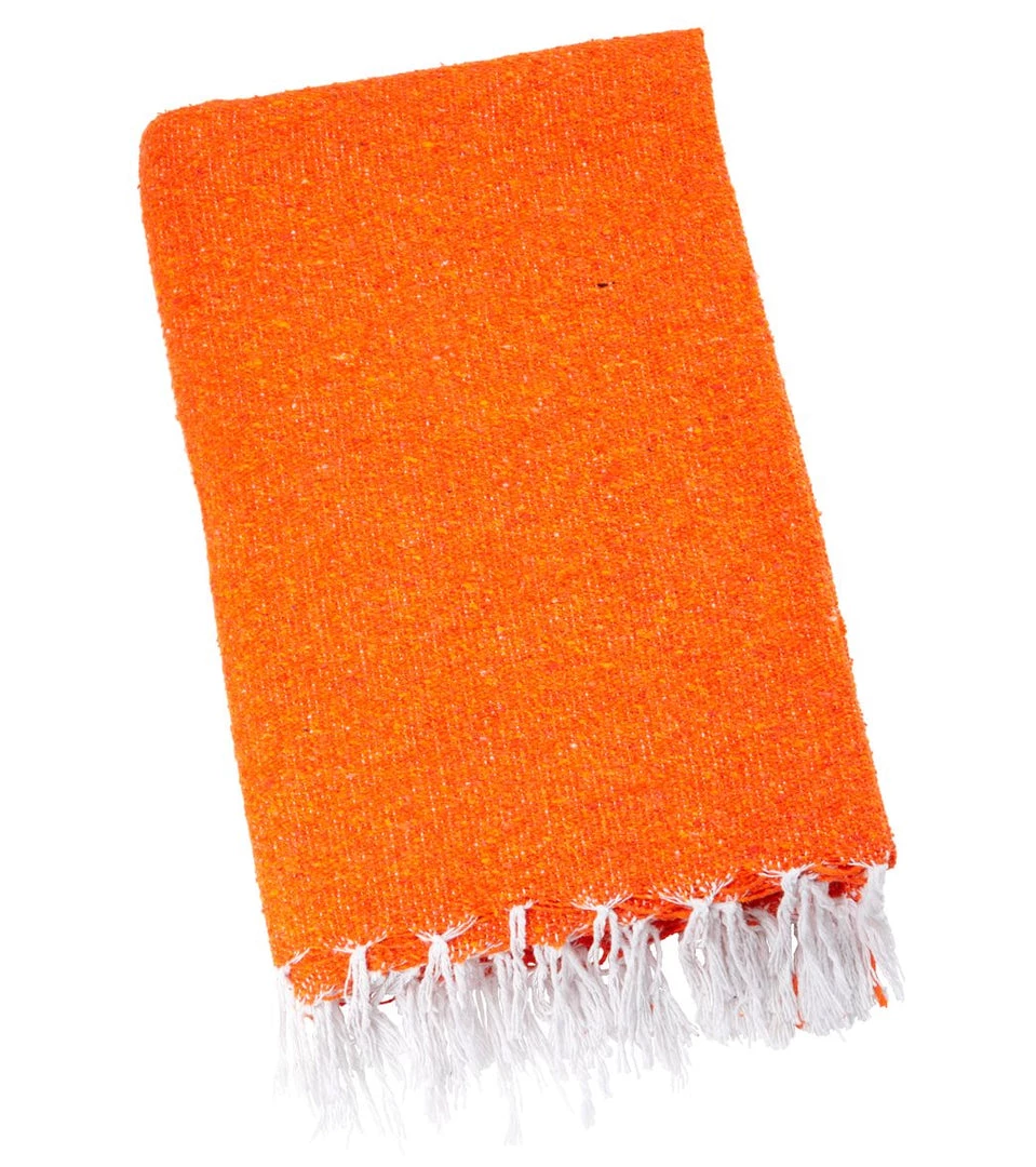 YOGA MATS & PROPS Native Yoga Solid Color Woven Yoga Blanket Orange 3 YOGA MATS & PROPS Native Yoga Solid Color Woven Yoga Blanket Orange