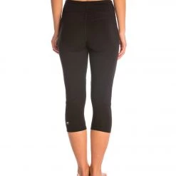 CLOTHING Marika Carrie Ultimate Slimming Cotton Yoga Capris Black