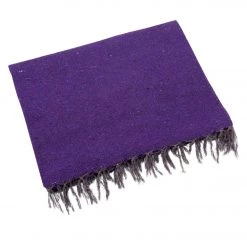Native Yoga Solid Color Woven Yoga Blanket Purple YOGA MATS & PROPS