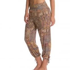 CLOTHING Onzie Gypsy Joggers Tan Paisley