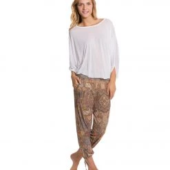 CLOTHING Onzie Gypsy Joggers Tan Paisley