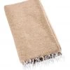 Native Yoga Solid Color Woven Yoga Blanket Natural/Tan