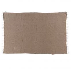 Native Yoga Solid Color Woven Yoga Blanket Natural/Tan