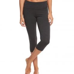CLOTHING Marika Carrie Ultimate Slimming Cotton Yoga Capris Heather Charcoal