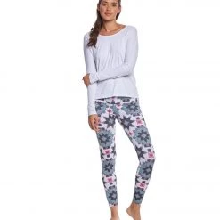 Onzie High Waisted Yoga Leggings White Boho Love CLOTHING