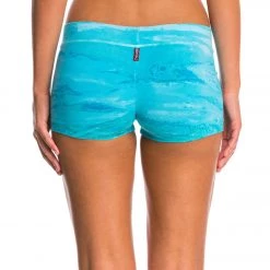 Hard Tail Booty Yoga Shorts Rainbow Horizon Teal CLOTHING 11 Hard Tail Booty Yoga Shorts Rainbow Horizon Teal CLOTHING