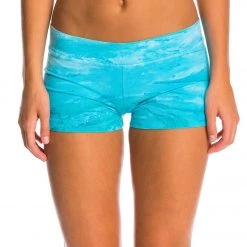 Hard Tail Booty Yoga Shorts Rainbow Horizon Teal CLOTHING 15 Hard Tail Booty Yoga Shorts Rainbow Horizon Teal CLOTHING