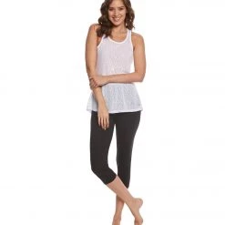 Marika Brooke High Rise Tummy Control Yoga Capris Black