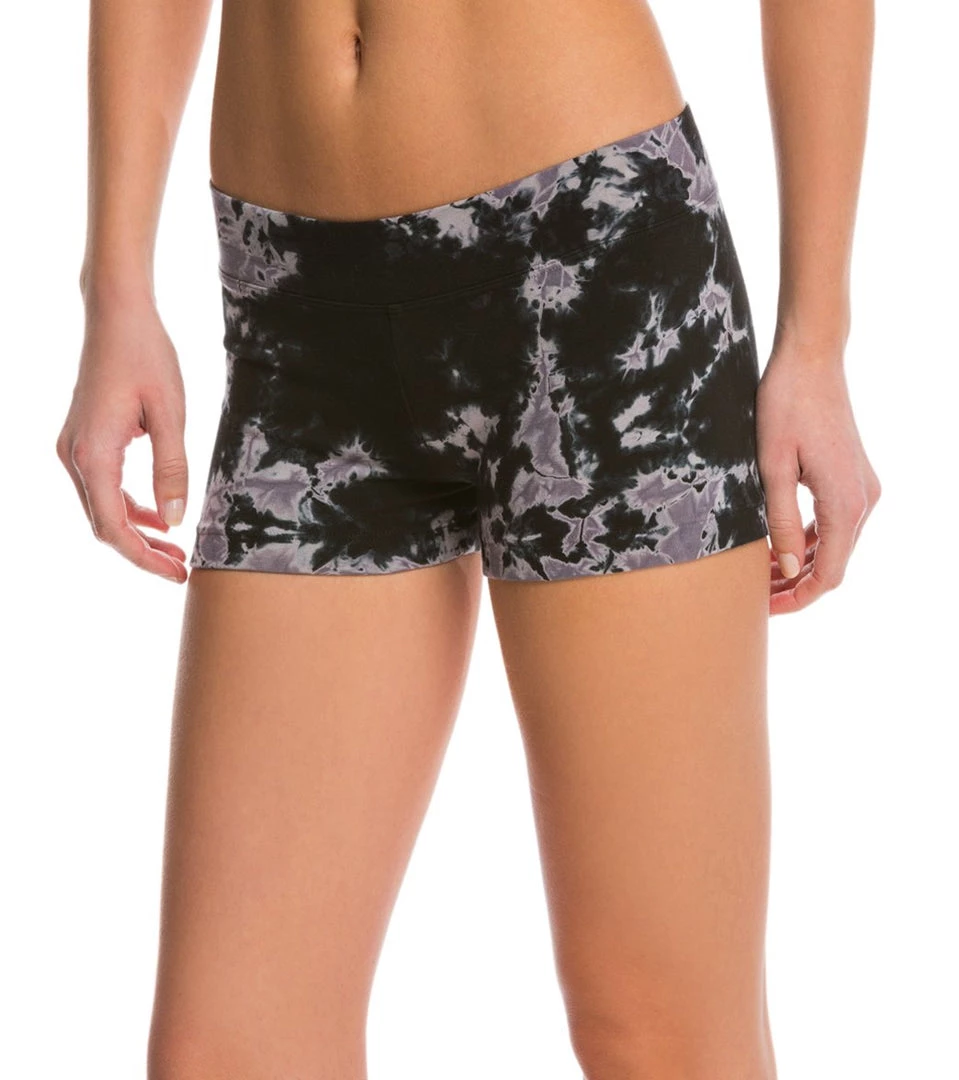 Hard Tail Booty Yoga Shorts Black/Gray Iceberg 4 Hard Tail Booty Yoga Shorts Black/Gray Iceberg