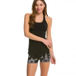 Hard Tail Booty Yoga Shorts Black/Gray Iceberg 12 Hard Tail Booty Yoga Shorts Black/Gray Iceberg