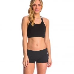 Hard Tail Booty Yoga Shorts Black CLOTHING