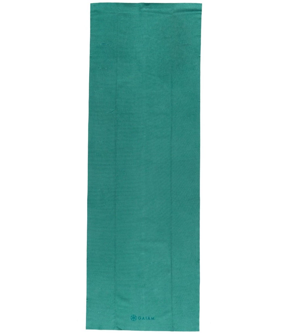 Gaiam No Slip Yoga Mat Towel Turquoise Sea 3 Gaiam No Slip Yoga Mat Towel Turquoise Sea