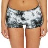 Hard Tail Booty Yoga Shorts Black/White Moon Wash