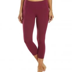 Hard Tail Flat Waisted Cotton Yoga Capris